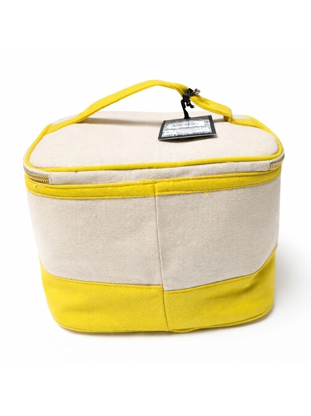 Dabney Lee Lemon Cosmetic Bag NWT Yellow Canvas Travel Makeup Case Cute Gift - Picture 3 of 8